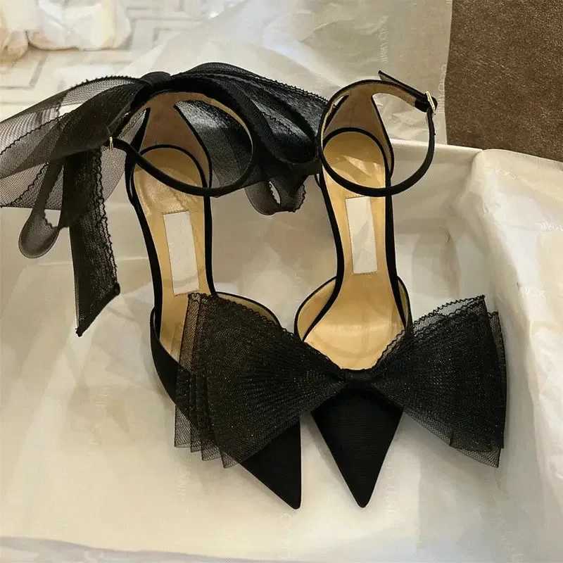 New high foot pump warm high-heeled shoes for the summer of 2025 featuring a shallow mouthed ladies fairy style and word strap sandals Y250317