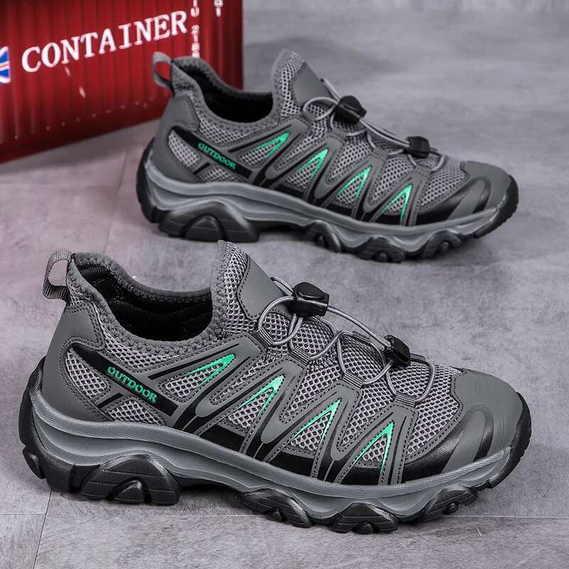 2025 New Men's Running Shock-absorbing Fashionable Casual Large Platform Mesh Board Original Walking Tennis Shoes