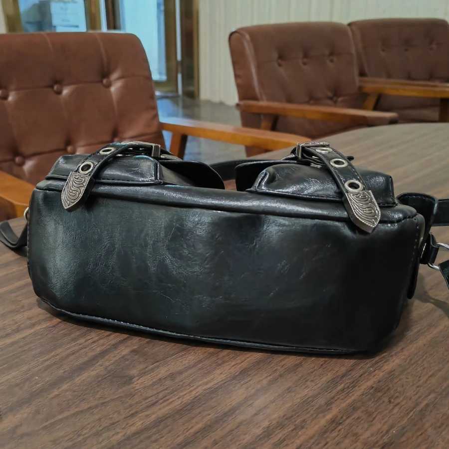 Y2K Korean Wenyuan Su retro gothic black shoe bag fashionable and elegant punk wallet handbag trend handbag Y250318