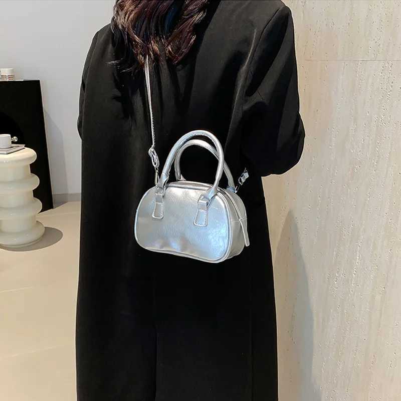 Texture PU Leather Small Top-handle Bags Solid Color Handbags Designer Casual Crossbody Shoder Bag For Daily Used Y250318