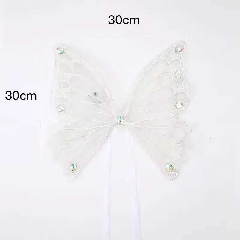 Dog wings glowing butterfly back decoration summer clothing for puppies chest back decoration mini dog Pomeranian teddy bearT250318
