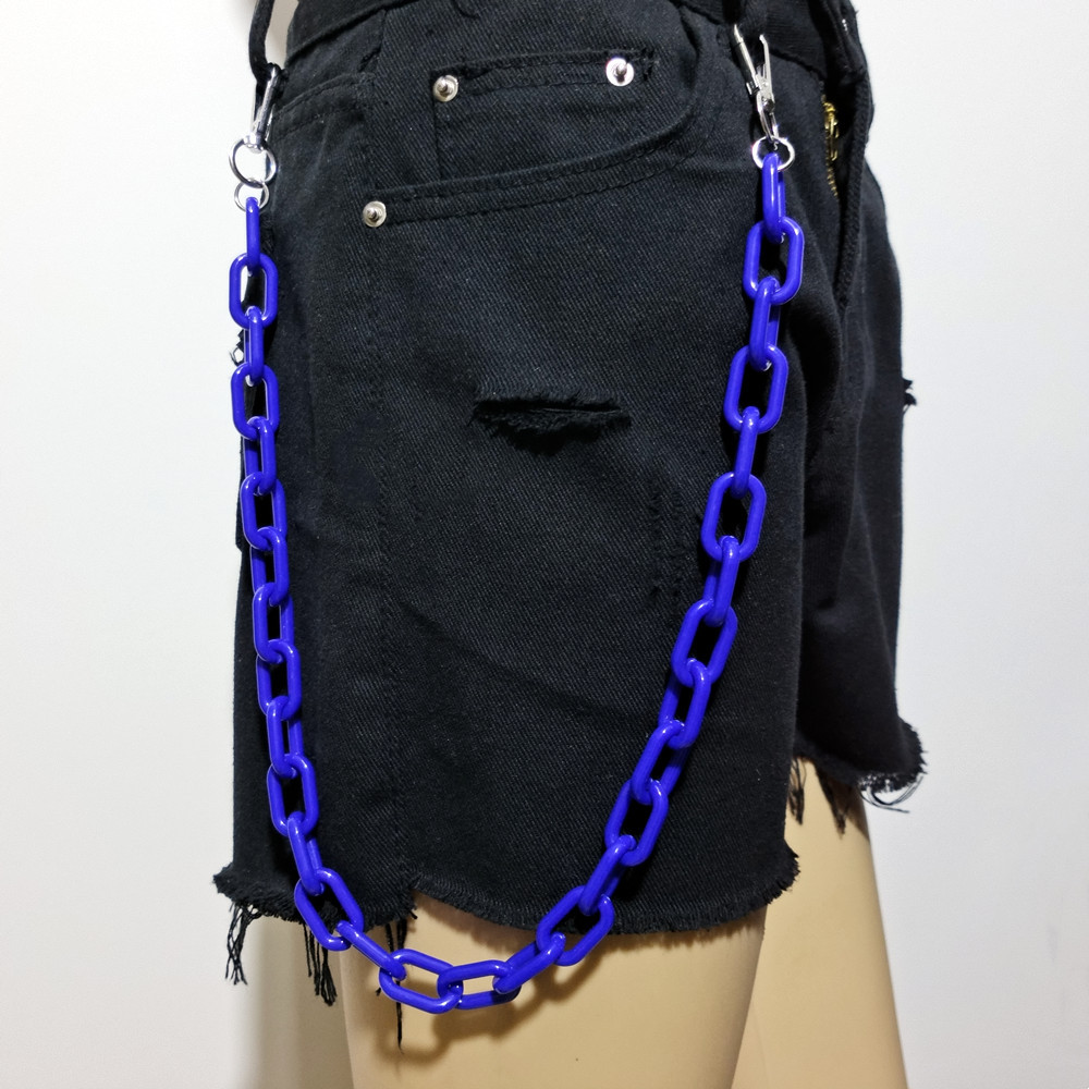 Stage Wear Dance Accessories Acrylic colored fluorescent chain waist chain