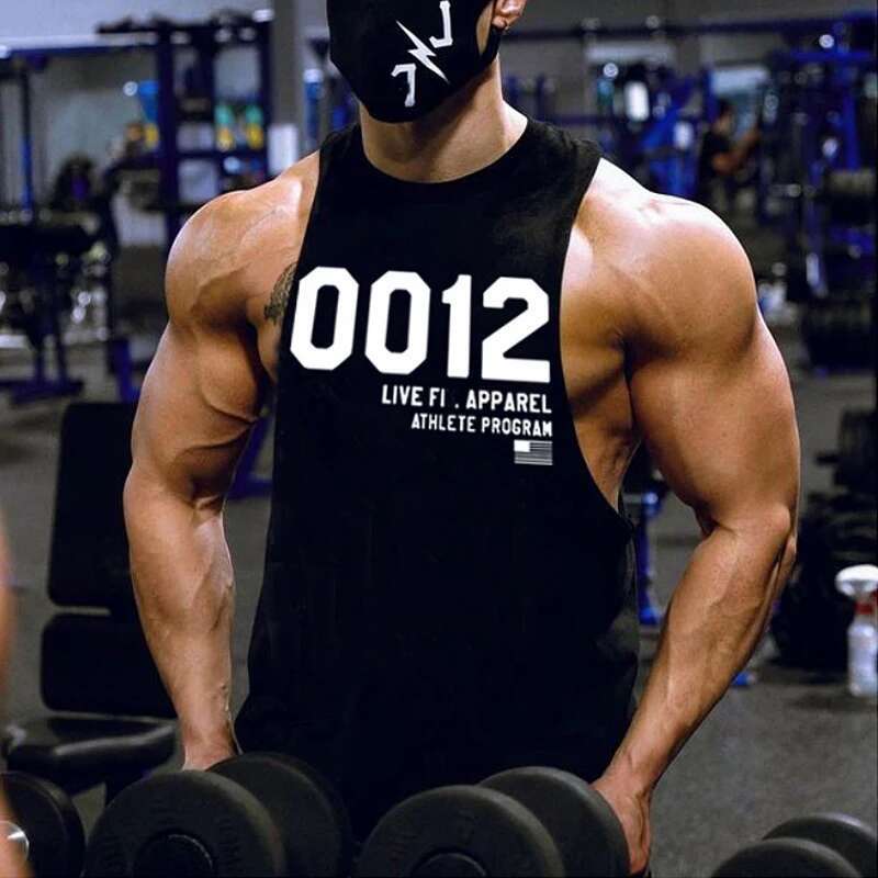 Men's Summer Fiess Sleeveless Tank Tops Gym Running Shirt Sport Singlet Muscle Man Casual Vest Cotton Male Workout Clothing