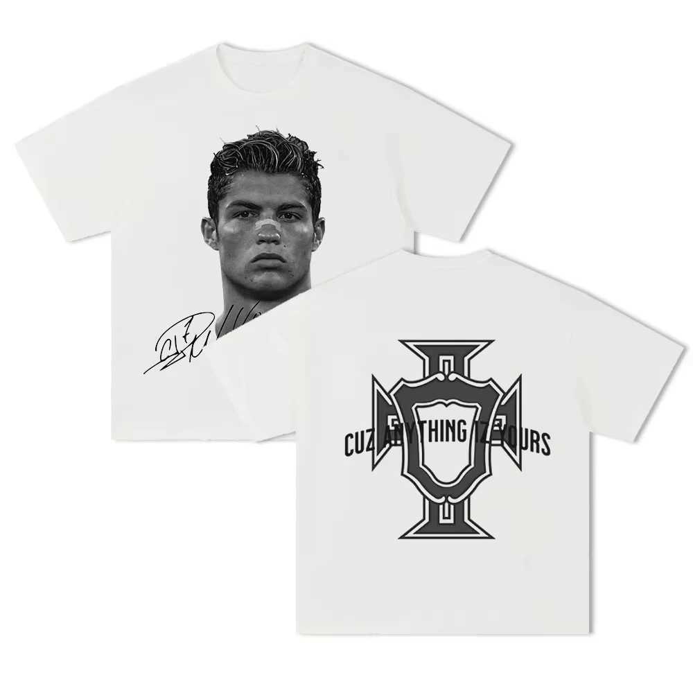 Neymar American Star Print Cotton Short-sLeeved T-shirt Men Women Clothing Athleisure Print Fashion Oversize Casual TeeXJ250318