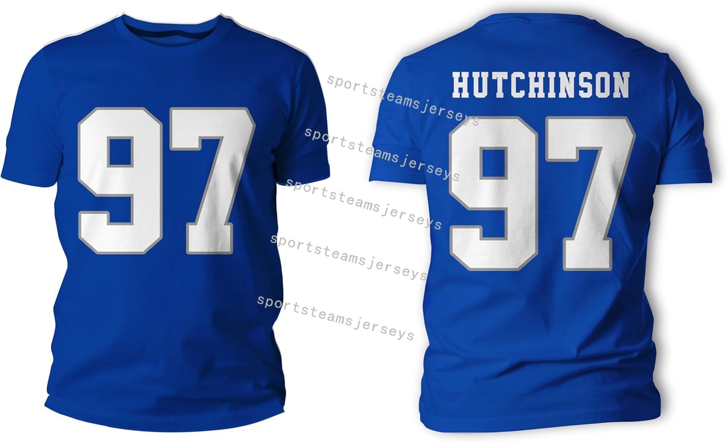 Aiden Hutchinson 97 Detroit Football T-Shirt Jersey