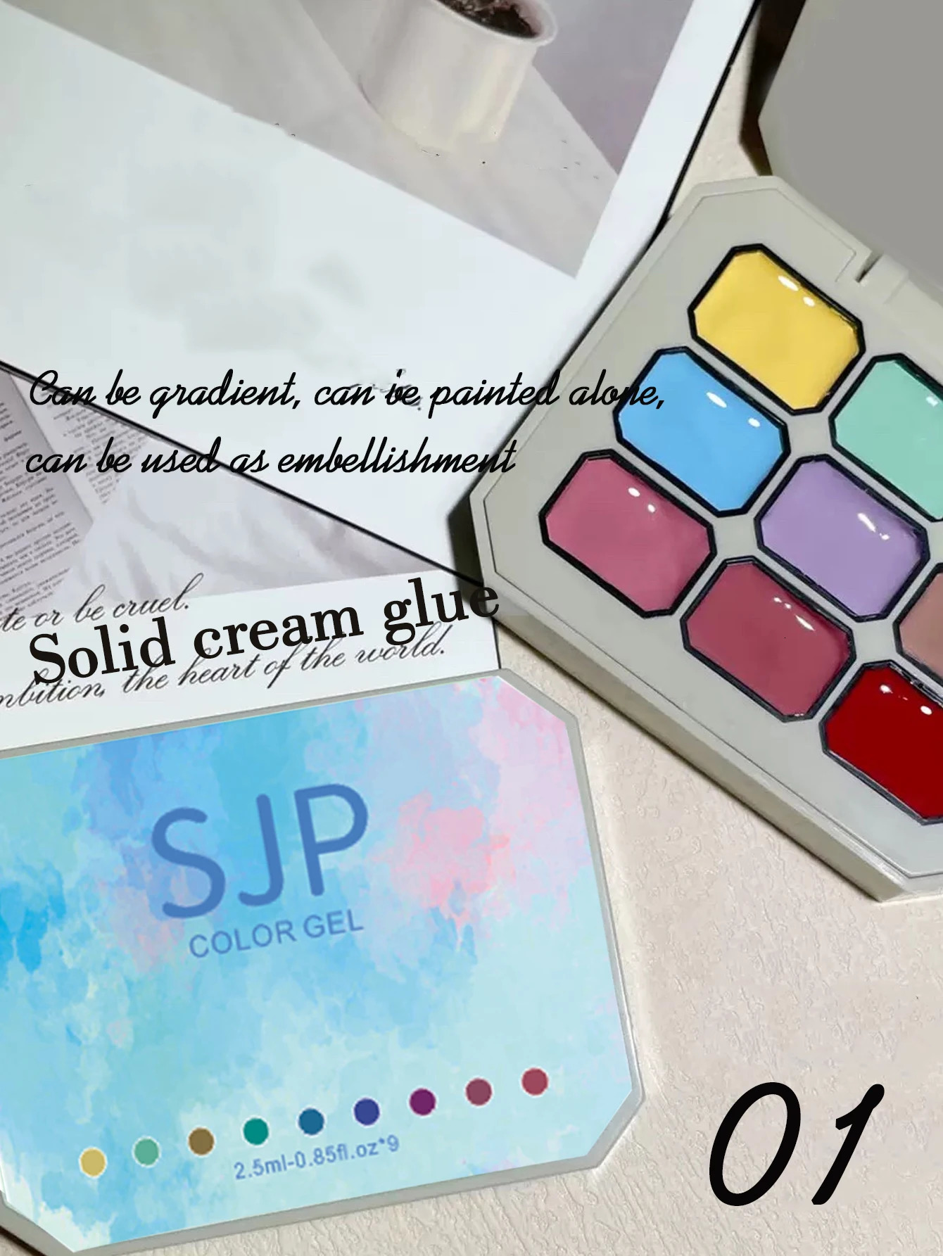 5/9 Colors Solid Nail Polish Palette Peelable UV/LED Polish Lacquer Salon Gel Nail Art Varnish Thanksgiving Gifts 250314