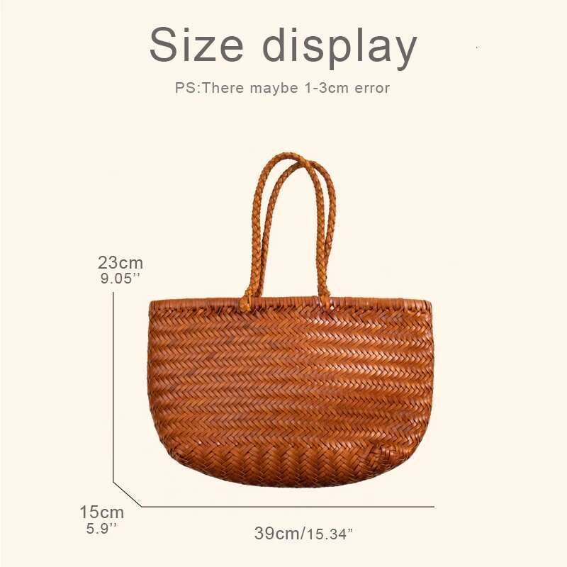 Vintage Tote Bags For Women Handbags And Purses Designer 2023 New In PU To Hand Cross Weave Decoration With Inner Pocket