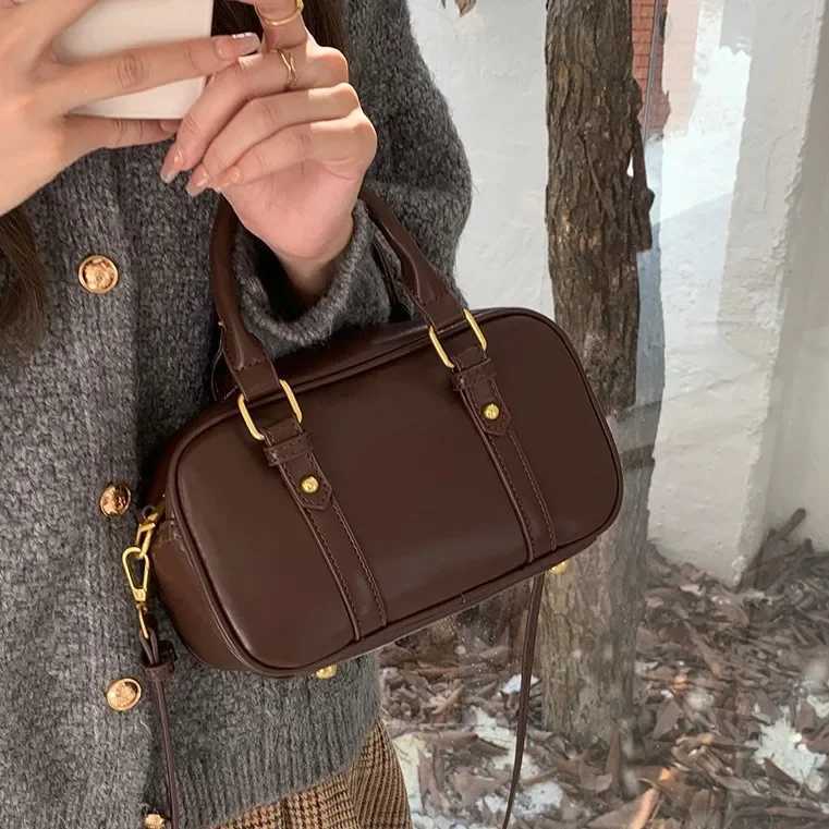 MaillardVintage 2023 New Warm Handbag Korean Cmuter Bag Postman Age Ball Bag Single Shoder Tilt Cross Bag Y250318