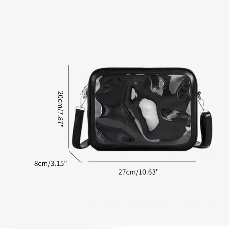 Cute-Lolita Purse-Satchel Girl Ita Bag Women Transparent Crossbody Bag 250318