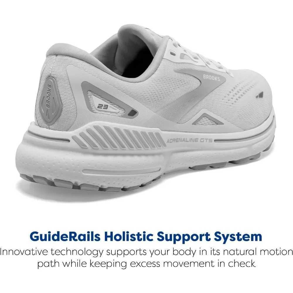 Brooks Mens Adrenaline GTS 23 Features Breathable Materials for Maximum Cfort Lg Runs Y250317