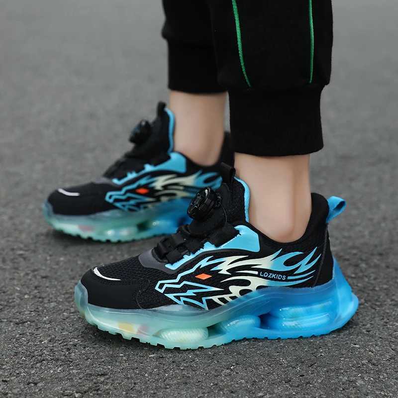 New anti slip leather childrens sports shoes suitable for boys running lightweight casual shoes fashionable dragon pattern size 28-39 W250318