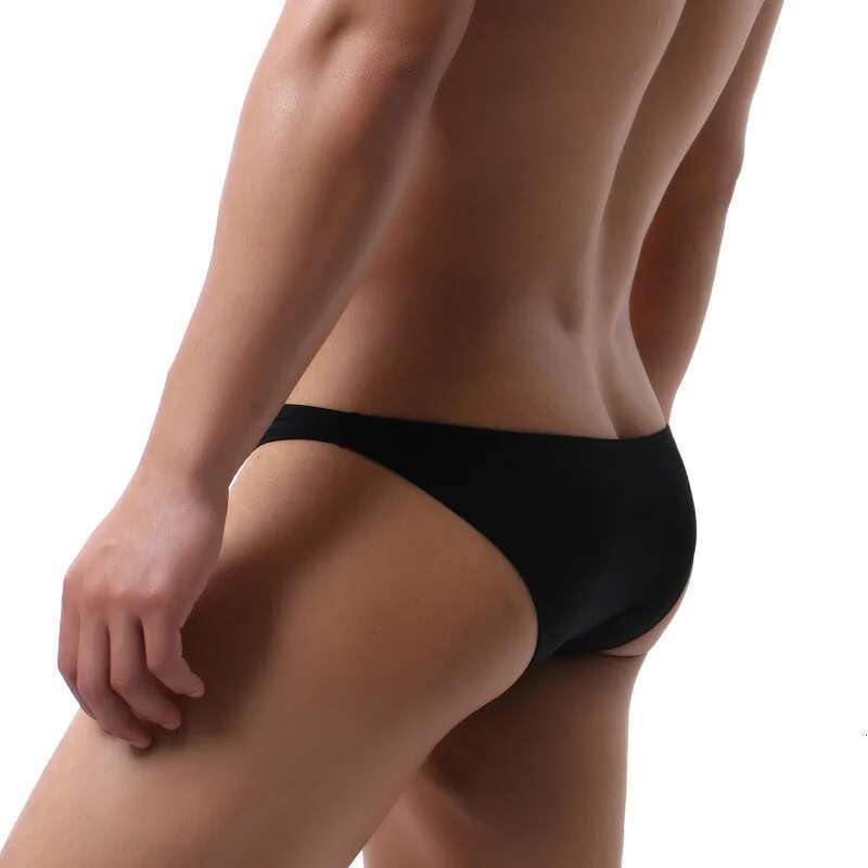 Men's swimsuit solid swimsuit underwear sports swimsuit U pocket swimsuit underwear beach shorts swimsuit