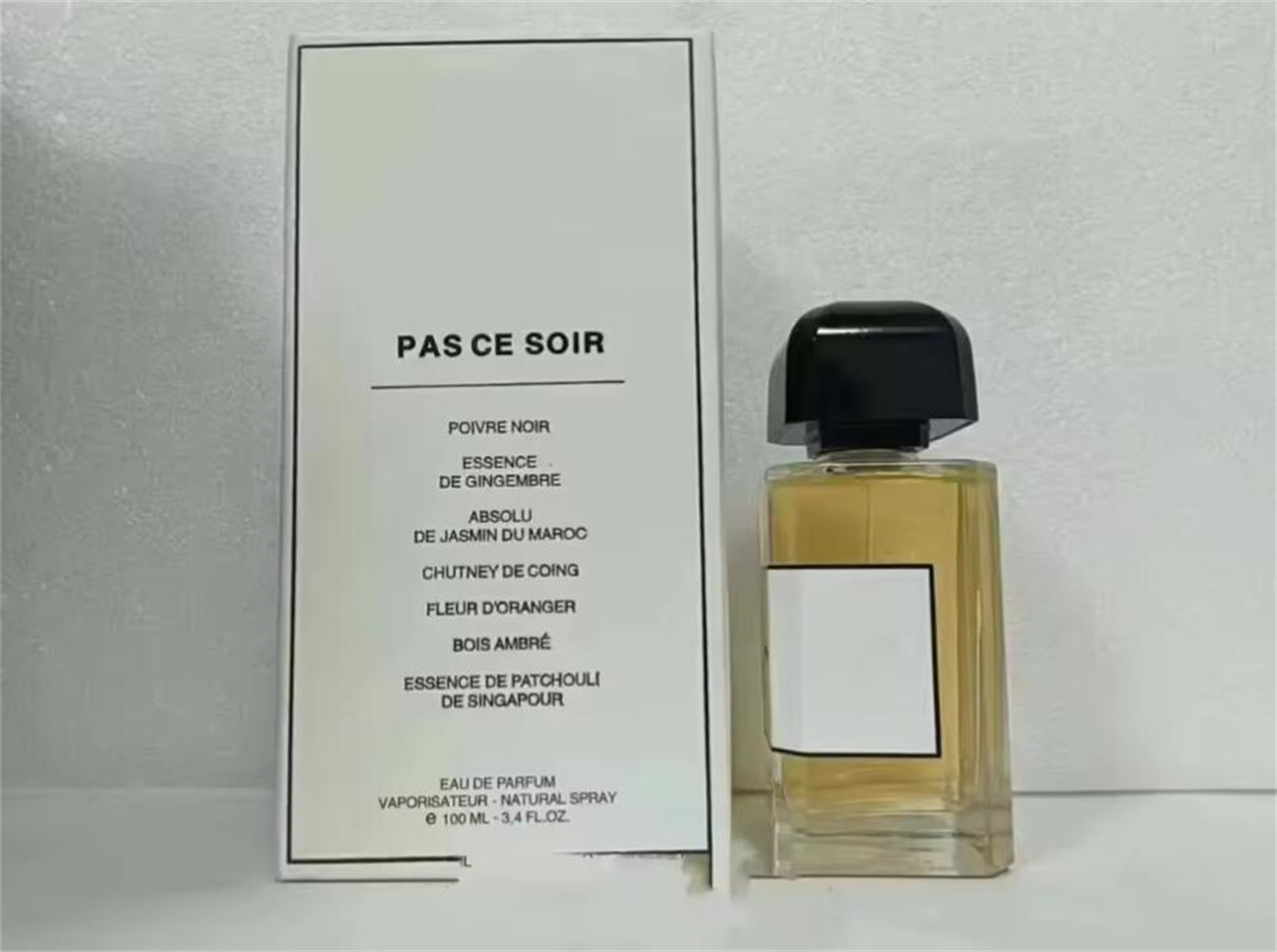 TABAC ROSE pas ce soir Citrus Riviera perfume Spray 100ml Velvet Tonka Glass Bottle good smell Long time Fruit Flower Scent