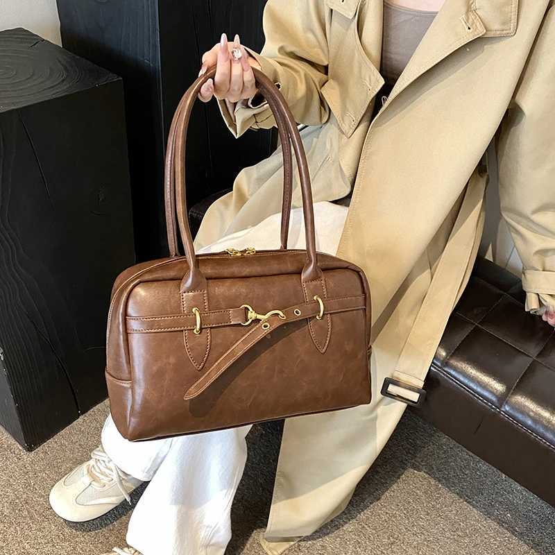 MOODS Square Shoe Bags for Wen Little Bost Bag Solid Color PU Leather Large Capacity Handbag 2024 Lat Trend Handbag Y250318