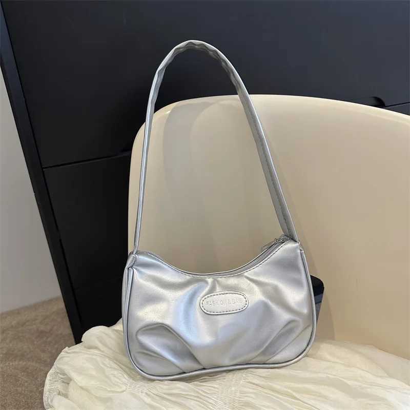 Niche textured sier bag wens summer shoder messenger bag Z250318