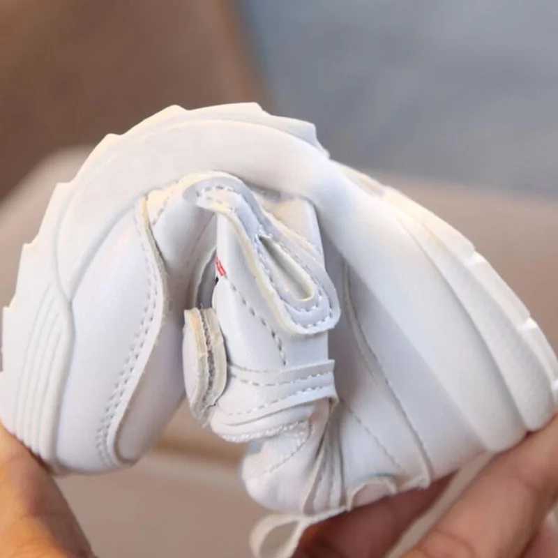 Kids Boys Girls Fashion Sneakers Baby Toddler Little Kids Leather Trainers Children School Sport Shoes Child Soft Running shoes W250318