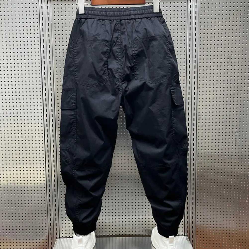 Spring and Autumn 2023 Mens Trouser Korean Fashion Street Clothing Sports Pants Mens Casual Clothing Elastic Waist Slow Running Pants Mens Clothing W2