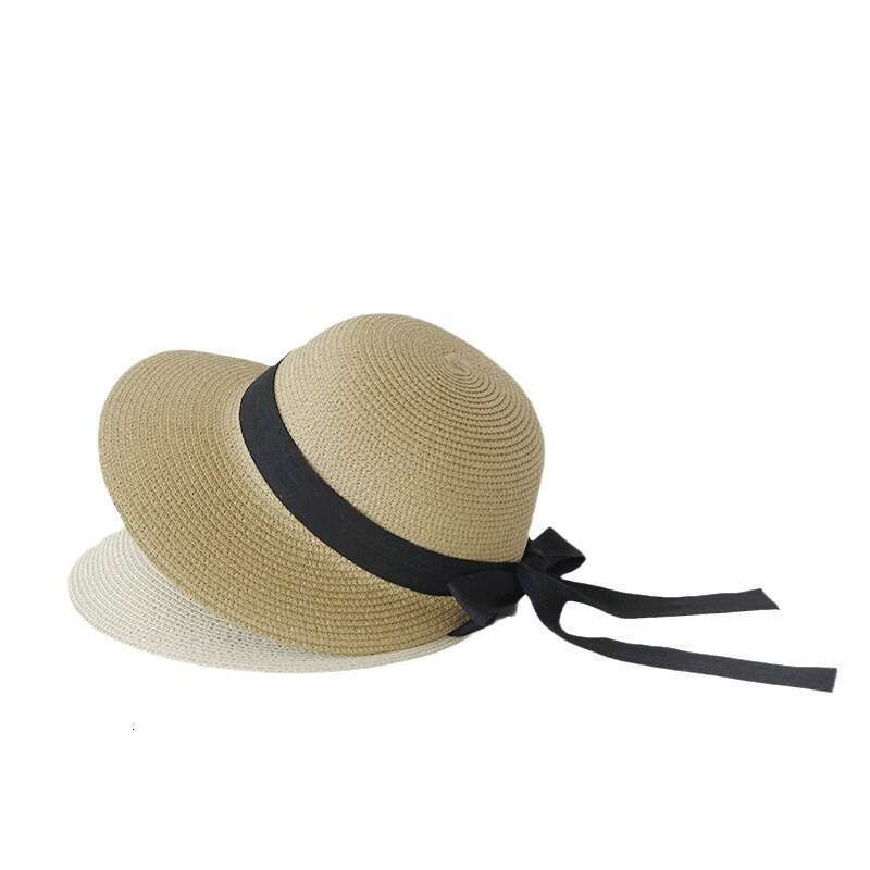 Straw women summer woven basin vacation beach sunshade face covering sun hat