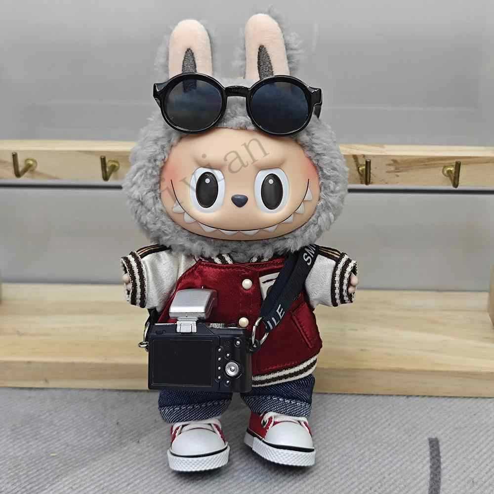 Korean Kpop Exo 15-17 cm Mini Doll Clothing Set Accessories Labubu Idol V1 V2 Baseball Shirt Shorts Clothing Gifts X250318