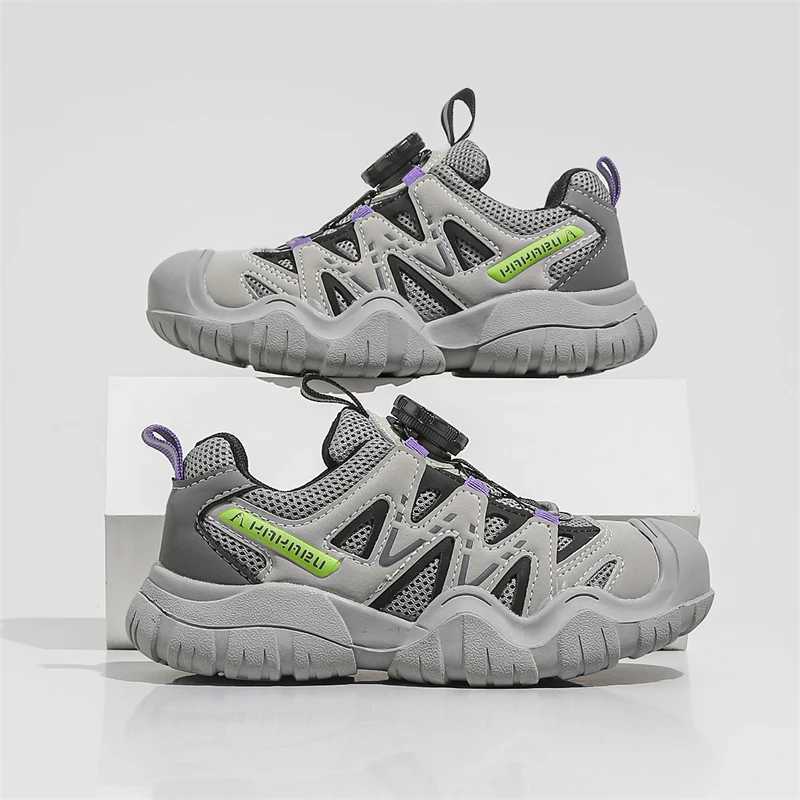 Boys and girls sports shoes childrens outdoor sports hiking shoes childrens anti slip fashion coach unisex hiking shoes W250318