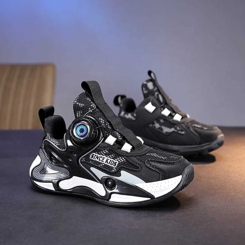 Childrens fashionable sports shoes boys casual shoes leather flat shoes student walking shoes outdoor girls basketball sports shoes W250318