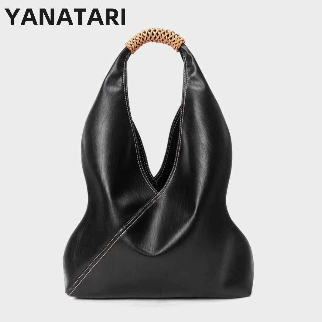 YANATARI Female genuine leather capacity handbags shoulder big tote bags for women shopping large bag