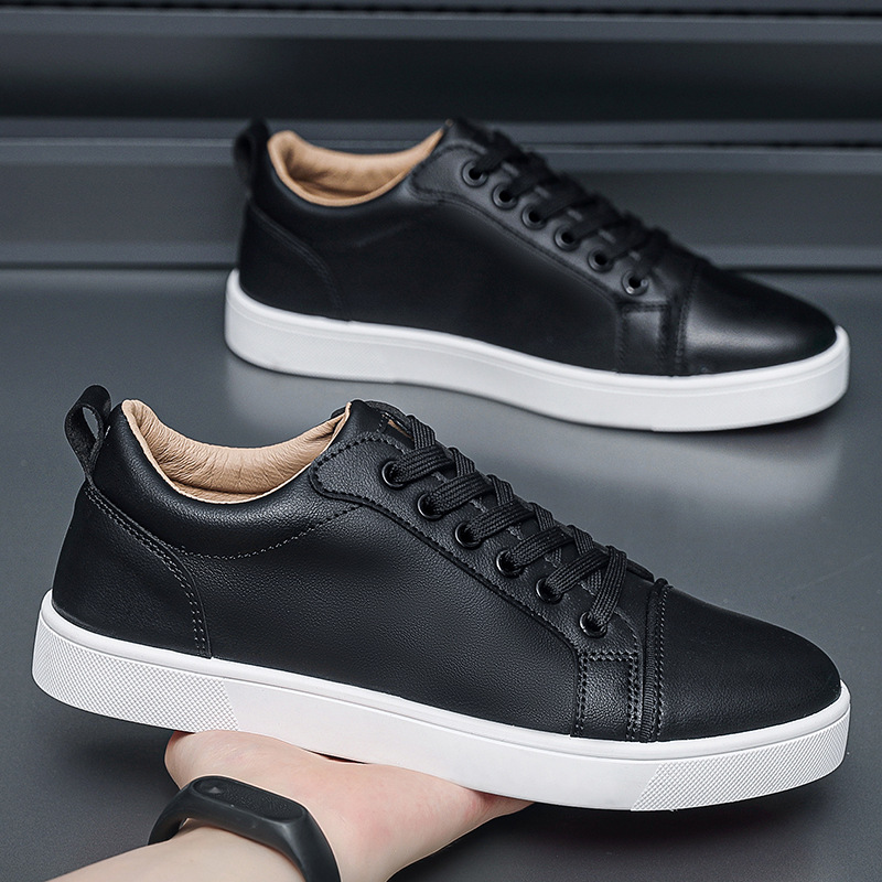 Spring and autumn sports shoes men's shoes new white casual fashion small white shoes Korean version of black board shoes