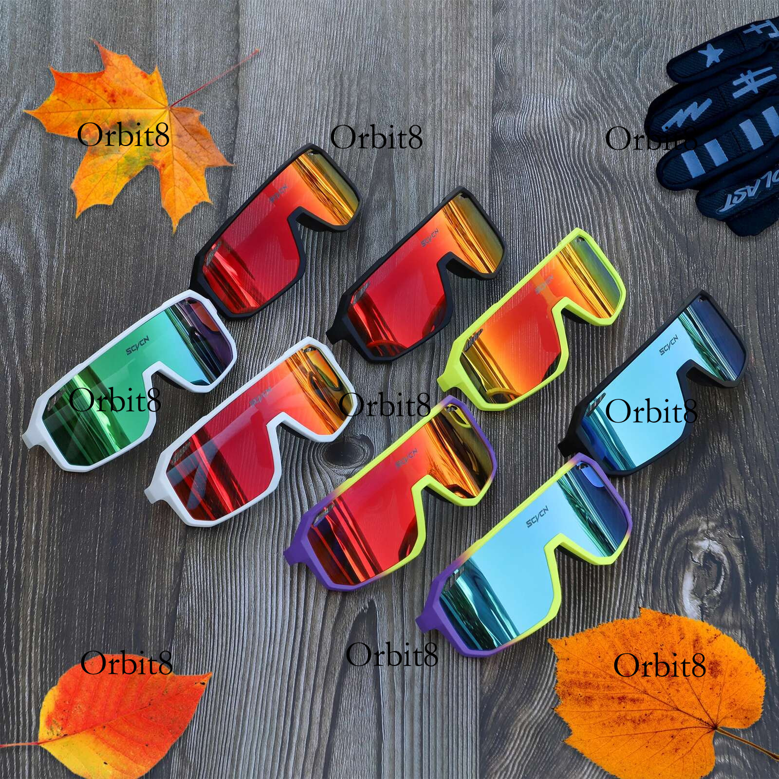 SCVCN Sports Men UV400 Sunglasses Cycg Glasses Runing Cycl Camp Bike Eyewear MTB Outdoor Goggles Bicycle Women Hunting