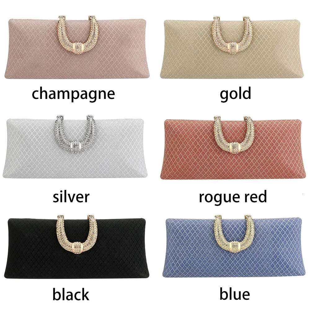 Evening For Women Fashion Gold Clutches And Purse Chain Shoulder Bags Handbags Banquet Glitter Clutch Sac A Main