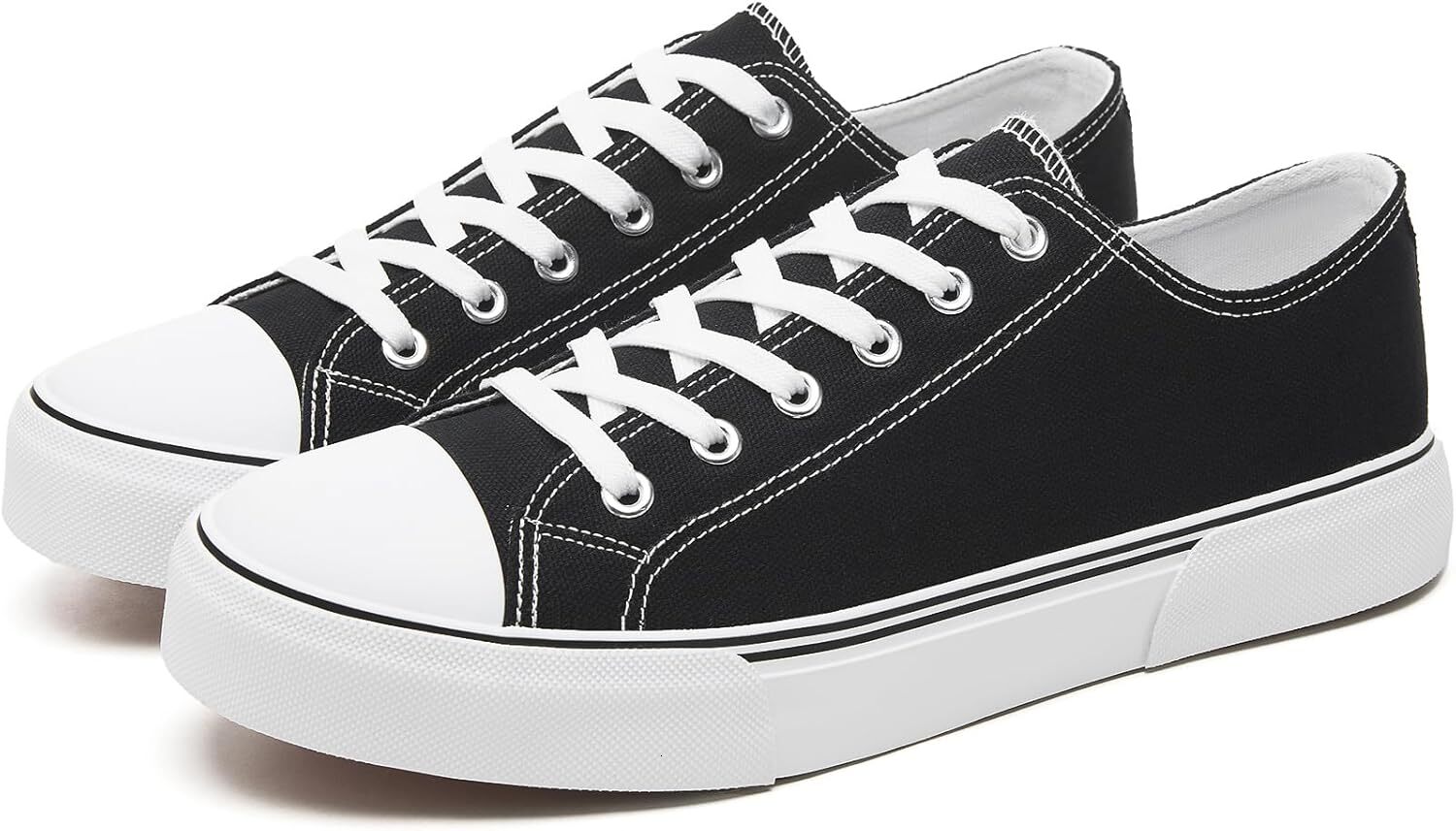 2025 With Box Designer Casual Shoes Men's canvas low top shoes, classic casual sports shoes, black and white fashionable shoes