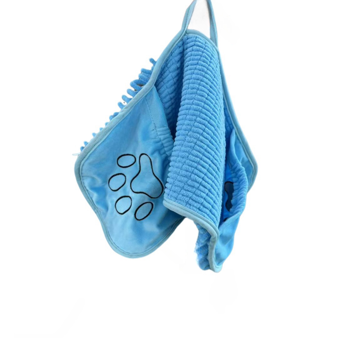 Ultra-Absorbent Pet Bathrobes Easy Clean Soft Fabric Towels for Pets