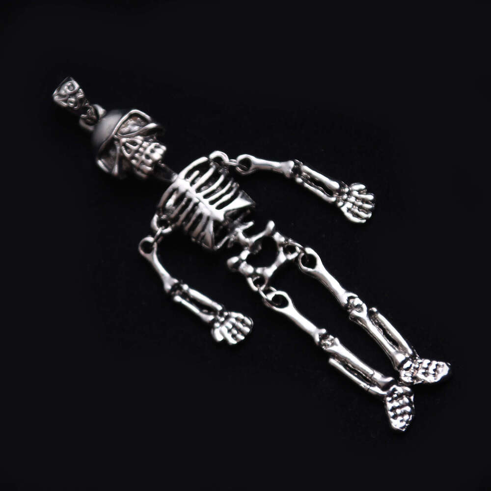 Titanium Steel Dark Skeleton Trendy Men's Pendant Long Sweater Chain Couple Necklace Hip Hop Women