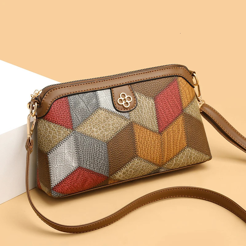 High Quality PU Leather Women Small Crossbody Shoulder Bags Luxury Handbag Lady Messenger Bag Simple Shell Phone Satchels R250318
