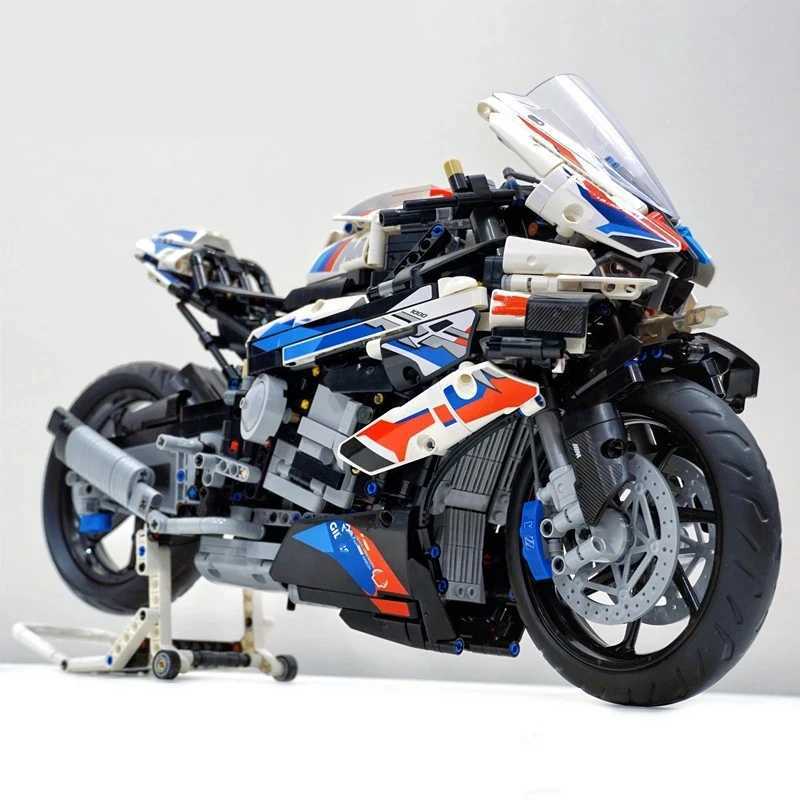 Inventory 1920Pcs Technology Racing Motorcycle 1000 RR Motorcycle Building Blocks Toy Christmas Childrens Gift W250318