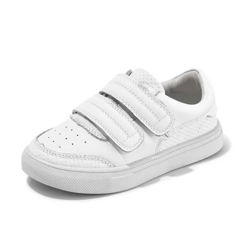 Genuine leather childrens shoes unisex white childrens sports shoes breathable soft sole outdoor tennis fashion childrens boys and girls shoes W250318