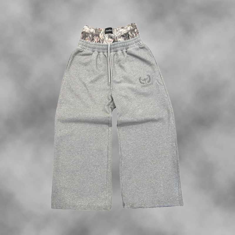 Y2K Trend Sweatpants Camouflage Embroidered Pattern Streetwear Men Women Clothing Retro Camo Baggy Pants Unisex Wide Leg Pants W250318