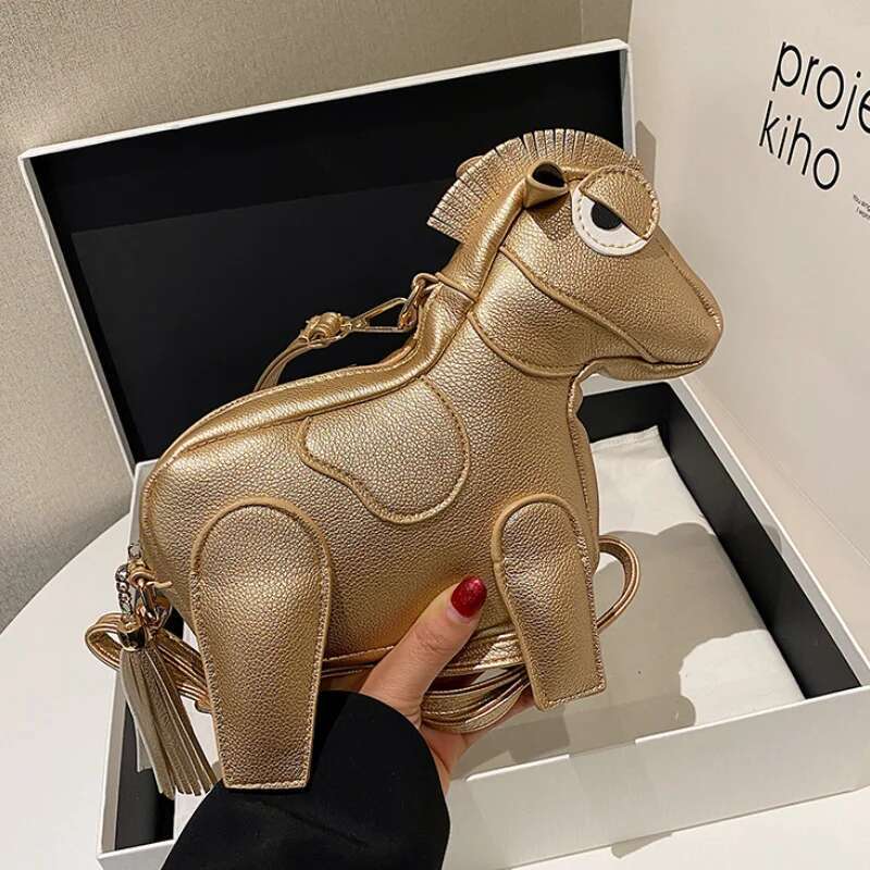 Cartoon Cute Bags For Women 2023 New Fashion Leather Funny Shoulder Woman High Quality Hip Hop Party Doll Crossbody Bag