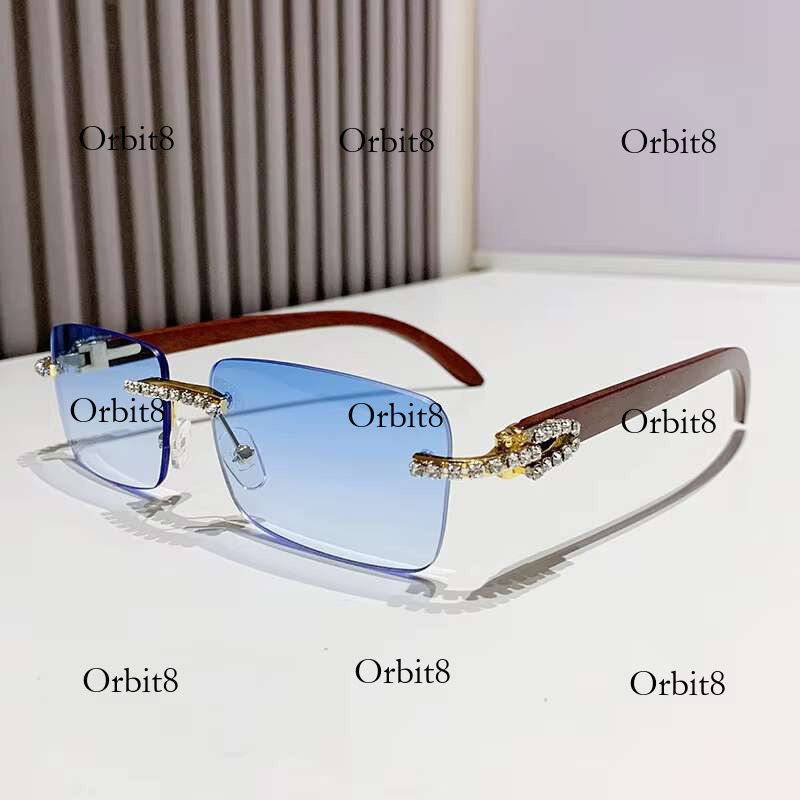 90224 Frameless Trimming New Style 2024 Personality Dia Trendy Women Men Shades Vintage Sunglasses