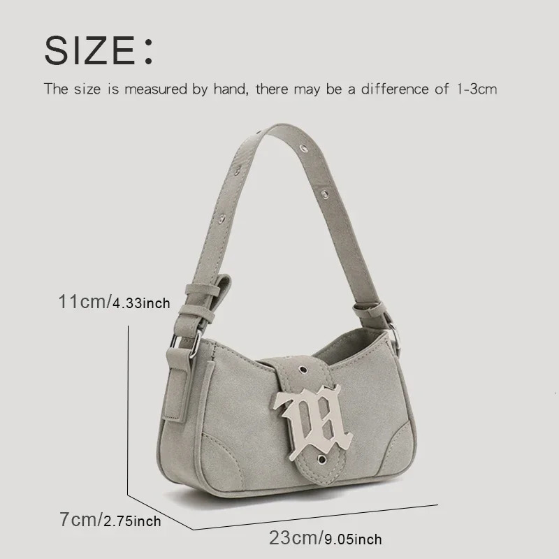 Casual Bags For Women er Handbags And Purses In PU Nubuck Sheet Metal Decoration Crossbody Bag Small 250318