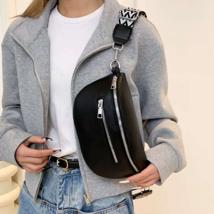 Leather Retro PU Banana Women Waist Fanny Pack Sg Crossbody Shoulder Chest Bum Belt Half Moon Hobo Bag