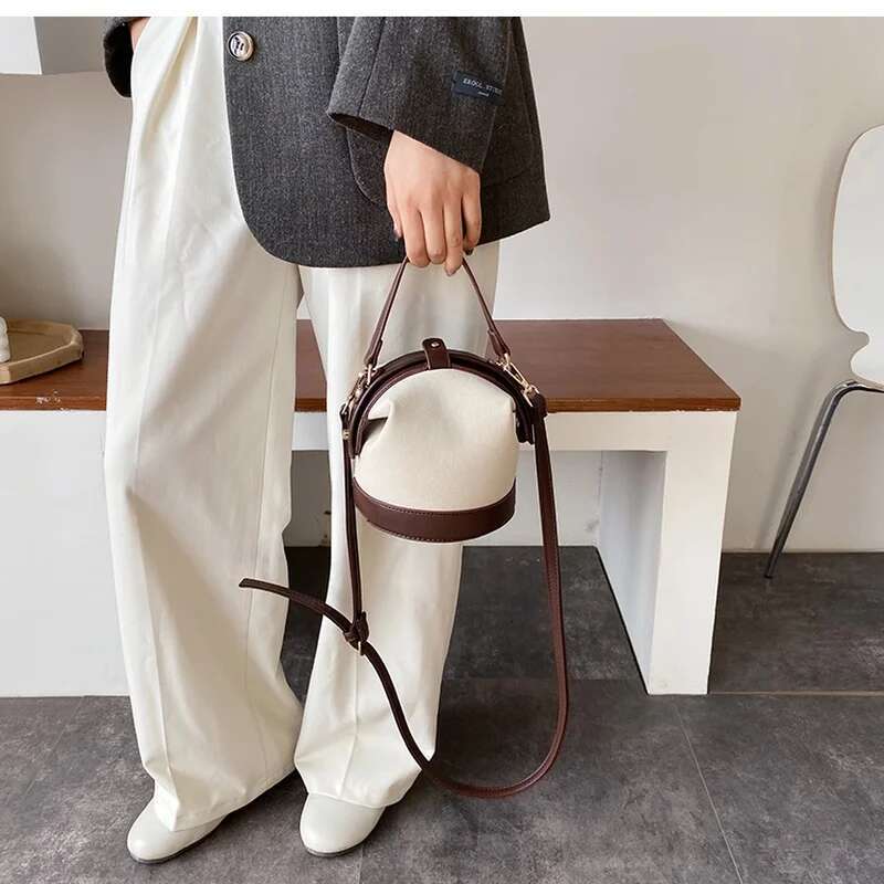New Vintage Fashion Female Tote Bucket Travel Shoulder Messenger Bag Women's Handbag Purses and Handbags