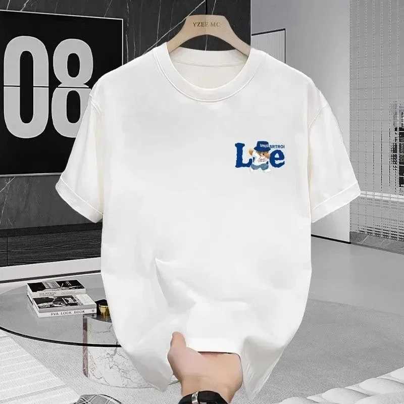 2025 young luxury brand summer pure cotton printed mens and womens loose short sleeved collar T-shirt tops sell wellT250318