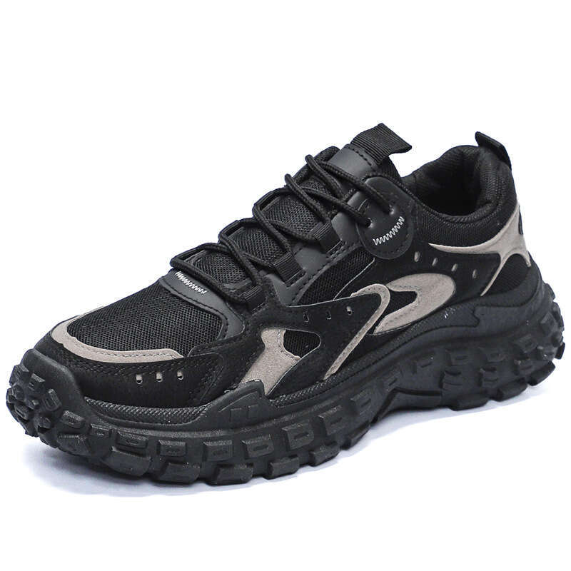 Sports dad spring autumn new breathable mesh men's construction site work anti slip and wear-resistant labor protection shoes