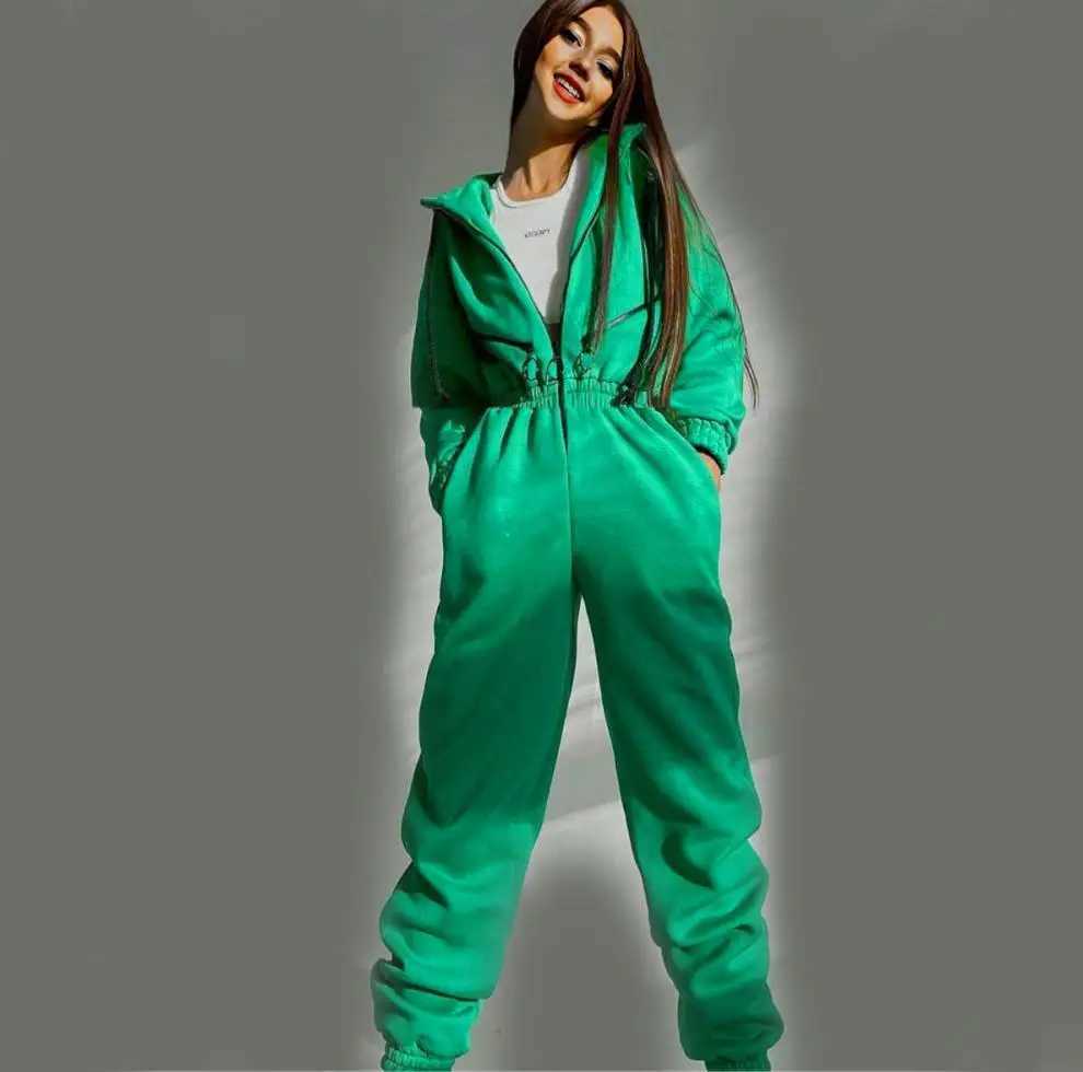 2024 Sports and Leisure Womens Zipper Decorative Hoodie One piece Set Womens Clothing Sales Elegant Womens Top X250318