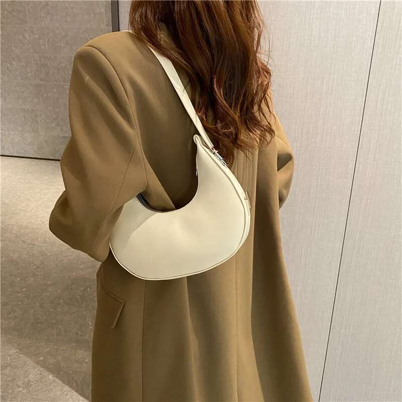 Fashion Design PU Leather Hobo Shoulder Women Small Clutch Handbag Purse Female Underarm Bag Travel Totes