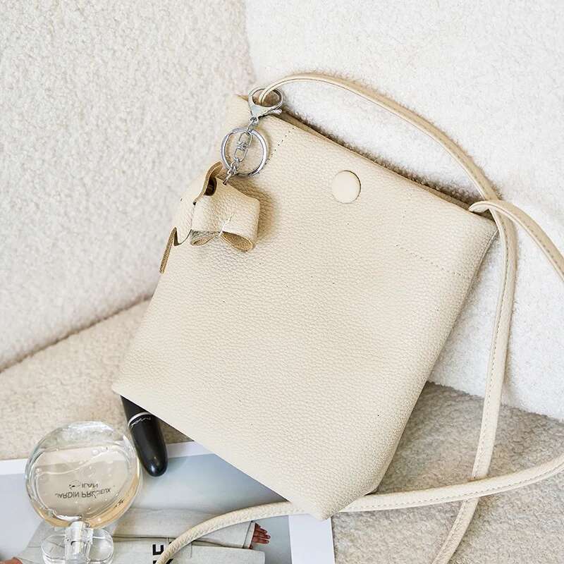 2023 New Casual Genuine Leather Women Cell Phone Bag Shoulder Bags Soft Pocket Wallets Female Coin Case Small Purses Gray