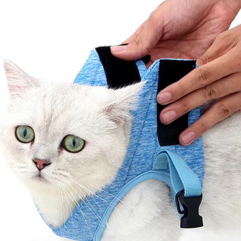 Cat Strap Adjustable Anti Escape Small Cat Vest Steel Wire Rope Strap Light Breathable Soft Pet Traction Strap Kitten Walking JacketT250318
