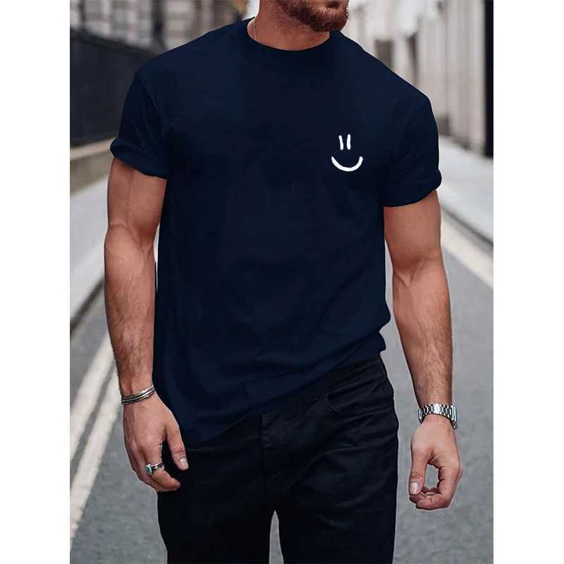 Interesting face printed T-shirt for mens summer casual round neck short sLeeved clothing Harajuku unisex cotton T-shirtT250318