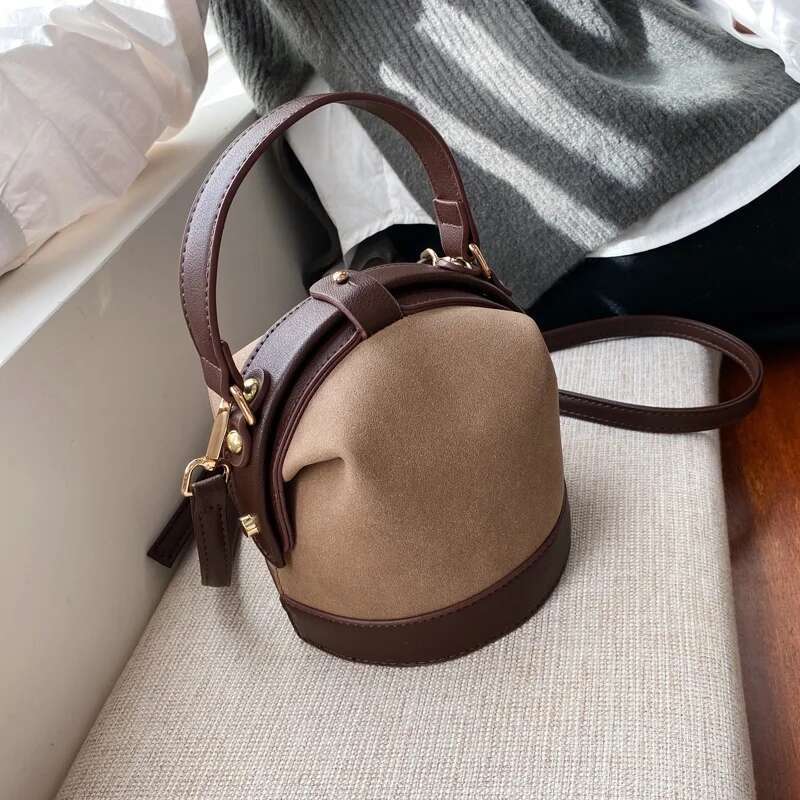 New Vintage Fashion Female Tote Bucket Travel Shoulder Messenger Bag Women's Handbag Purses and Handbags