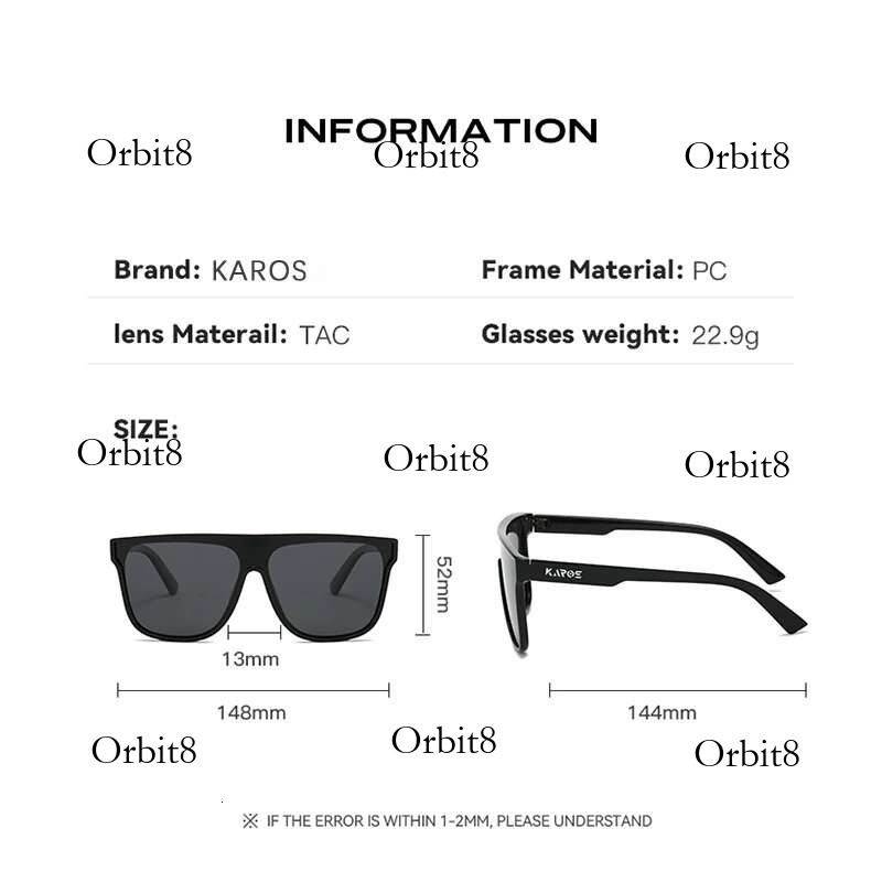 KAROS Oversized Fashion Sunglasses Men Women Outdoor Large Frame Sports Goggle Beach Sun Glasses Polarized UV400 Eyewear YZ2014